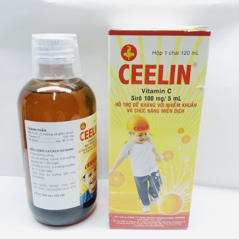 SIRO CEELIN BỔ SUNG VITAMIN C TĂNG ĐỀ KHÁNG CHO BÉ