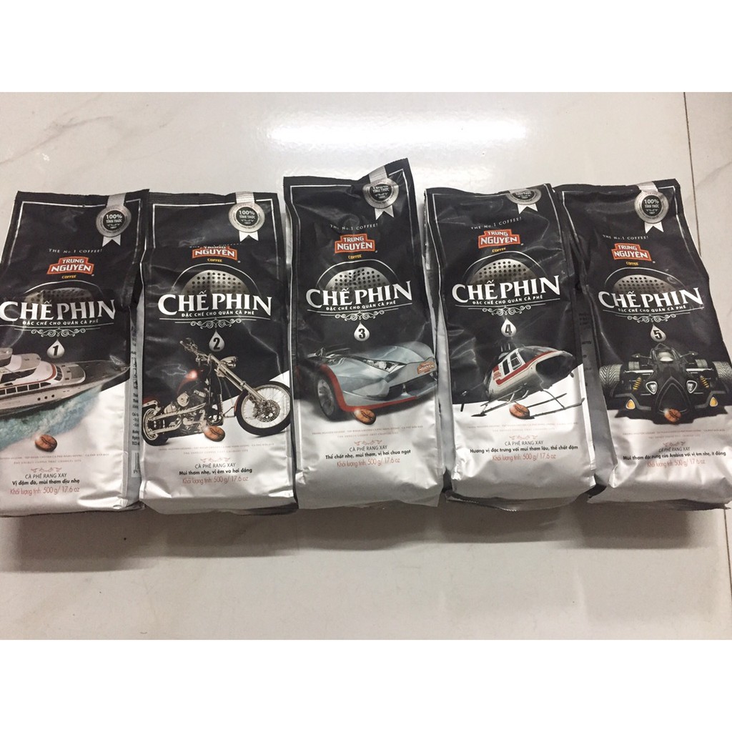 Cà Phê Trung Nguyên -Chế Phin 1 - 2 - 3 - 4 - 5 gói 500gr