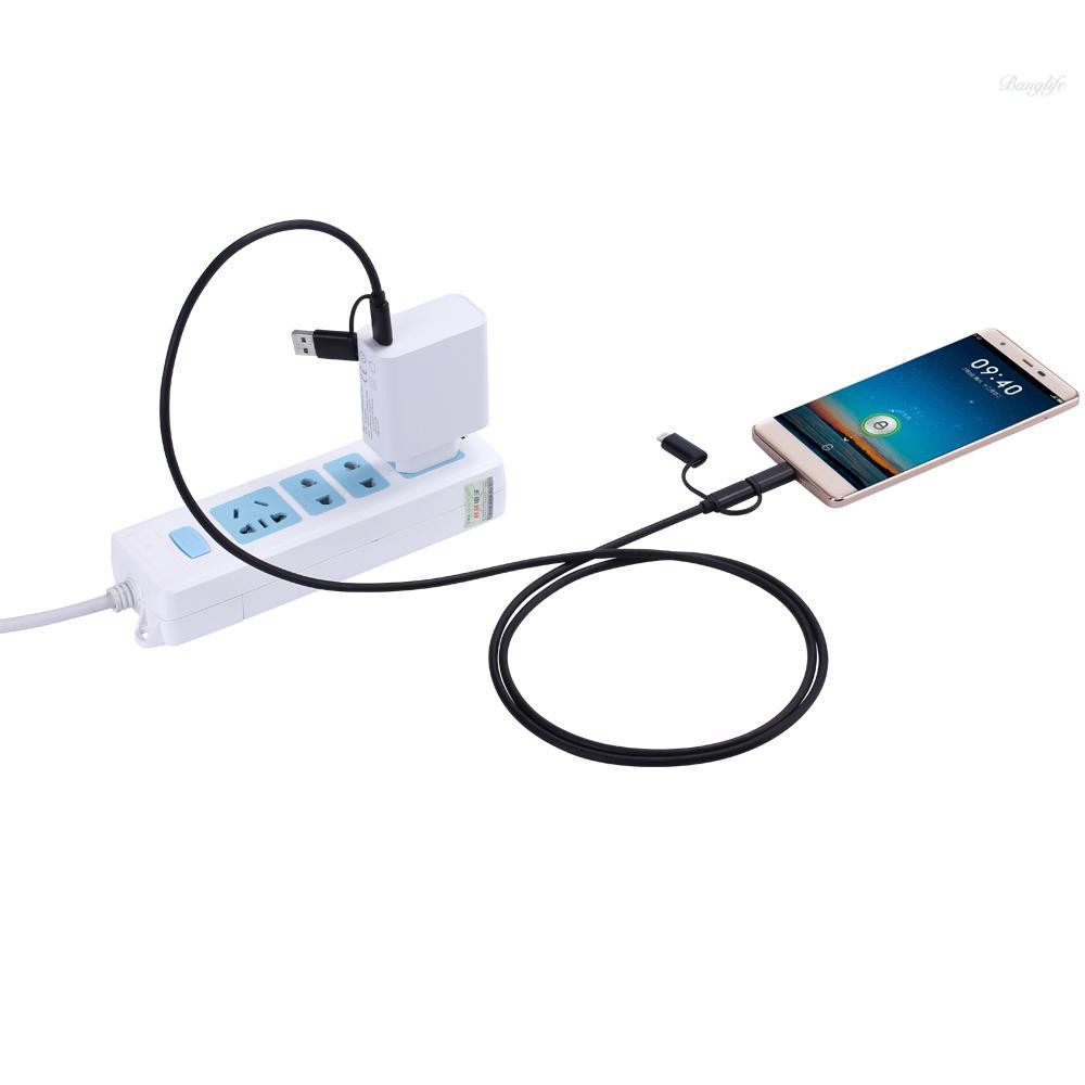 Dây Cáp Sạc Usb 5 Trong 1 Cho Iphone X 8 7 6s 6 Ipad S8 Note 8 Galaxy S8