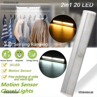 Đèn led 20 bóng cảm biến chuyển động không dây