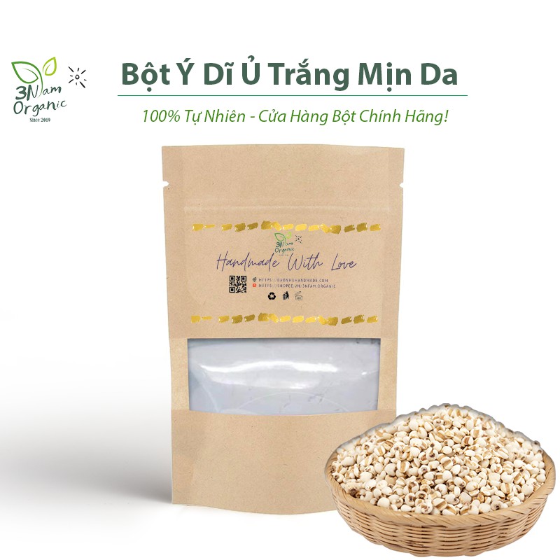 Bột Ý Dĩ Ủ Trắng Mịn Da Handmade