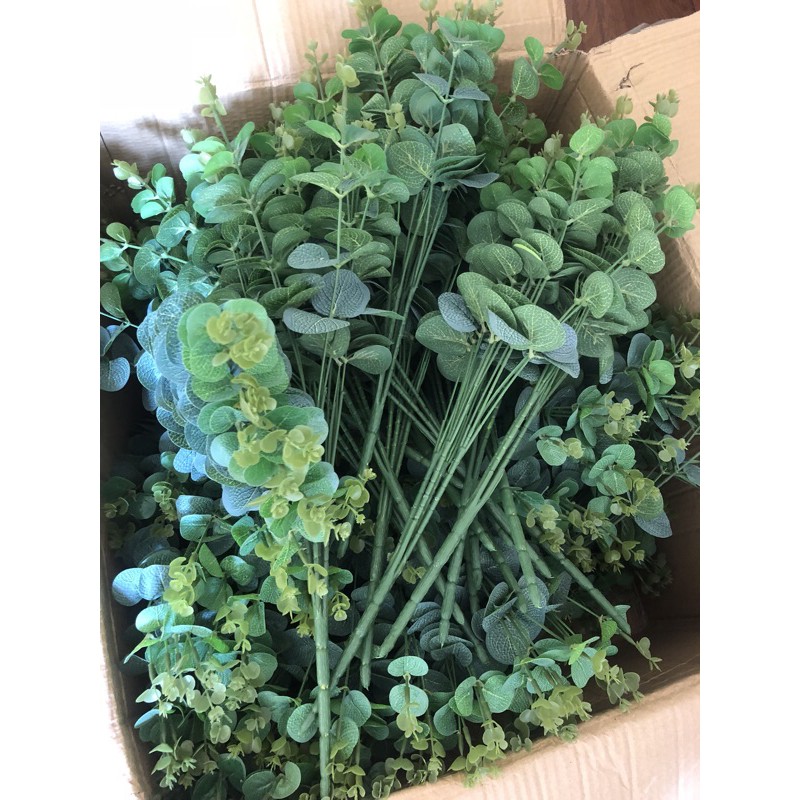 Lá táo điểm hoa sáp 16 nhánh, cành táo