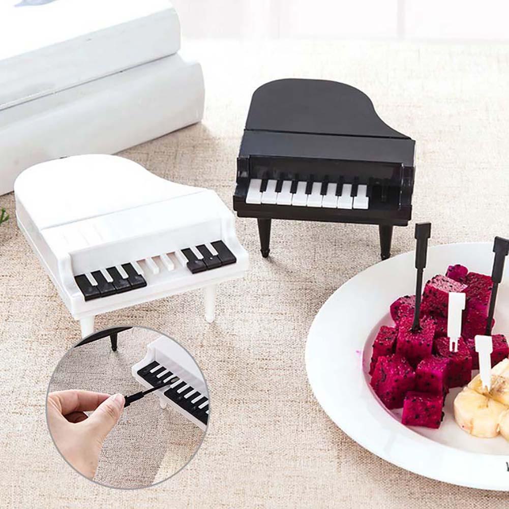 Bộ 10 Nĩa Ăn Trái Cây Hình Đàn Piano Xinh Xắn