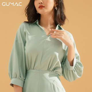 Đầm tay dơi cổ sơ mi DA763 GUMAC
