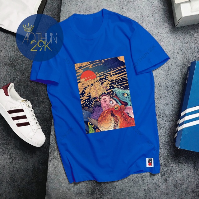 ALBUM 131 - ÁO THUN XANH CÁ TÍNH PHONG CÁCH NHẬT BẢN PHỐI CỰC ĐẸP | BigBuy360 - bigbuy360.vn