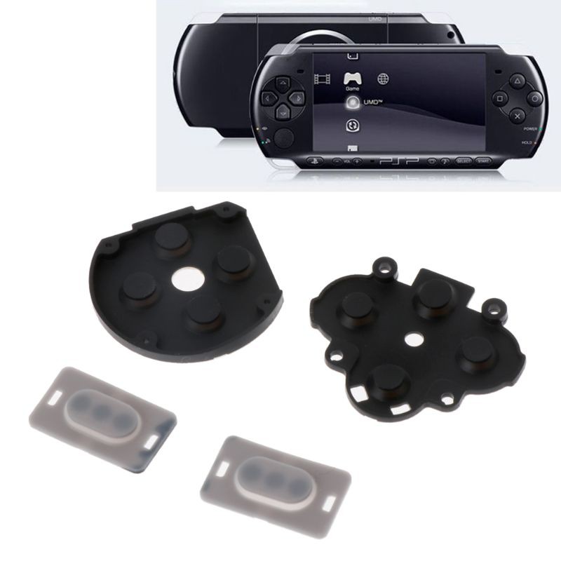 Set 2 Nút Cao Su Thay Thế Cho Nút Bấm Máy Chơi Game Sony Psp 1000