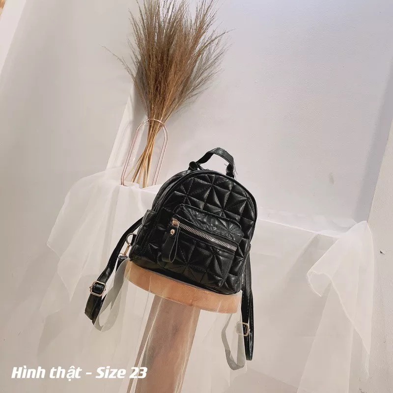 Balo Nữ Thời Trang, Balo Mini ô trám da mềm siêu hot phong cách Hàn Quốc Giá Rẻ Chất Lượng TX49