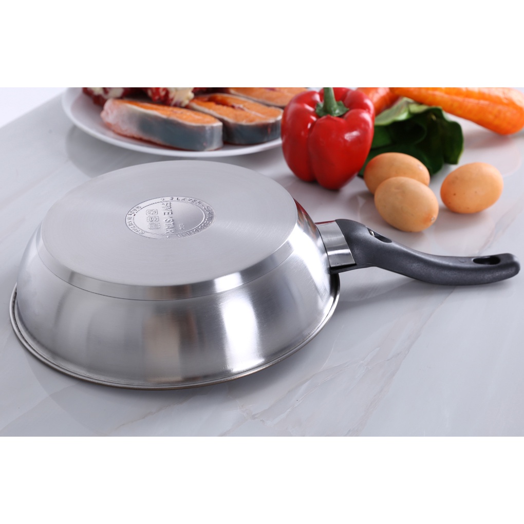 Chảo inox chống dính 3 đáy 22 cm Fivestar CKD22-3DI