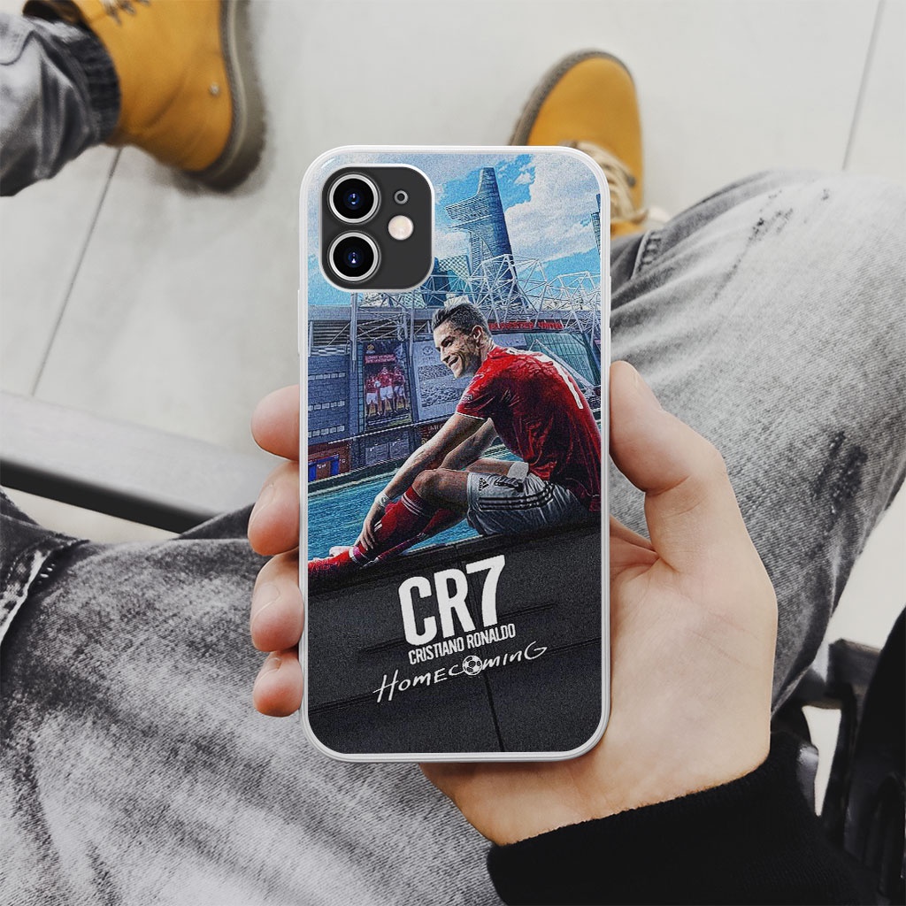 Ốp điện thoại cr7 welcome home manchester pro 13 11 12 promax 7 8 plus xs X Xr RED20210067