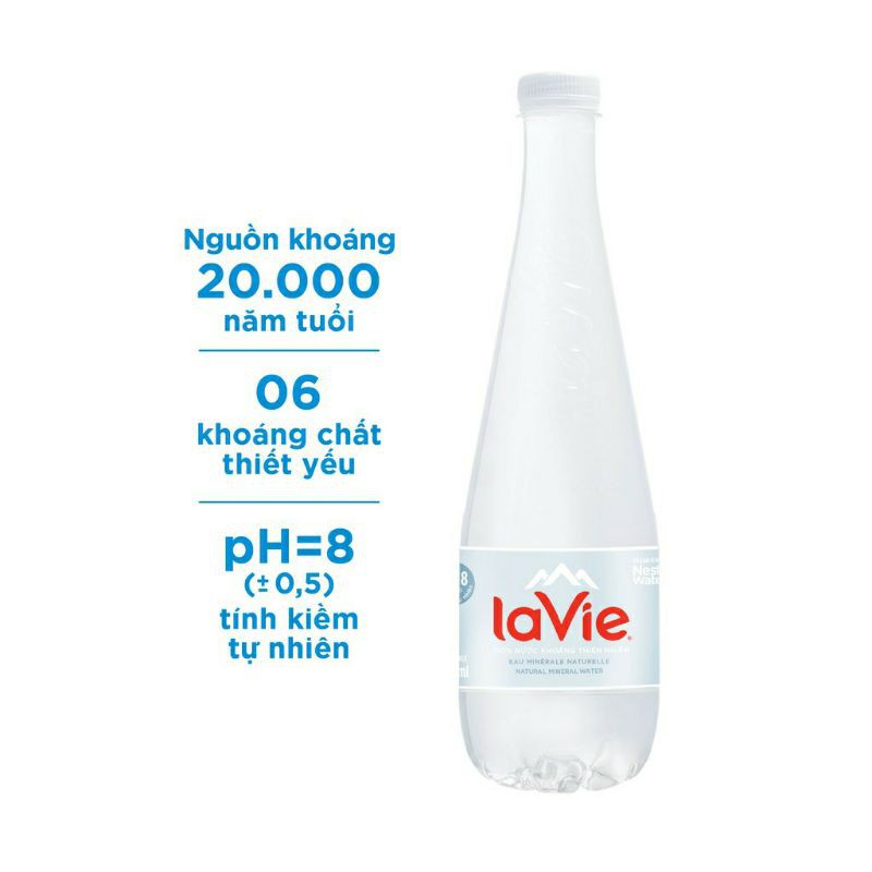 ⚡Nước khoáng thiên nhiên cao cấp lavie premium 20x400ml