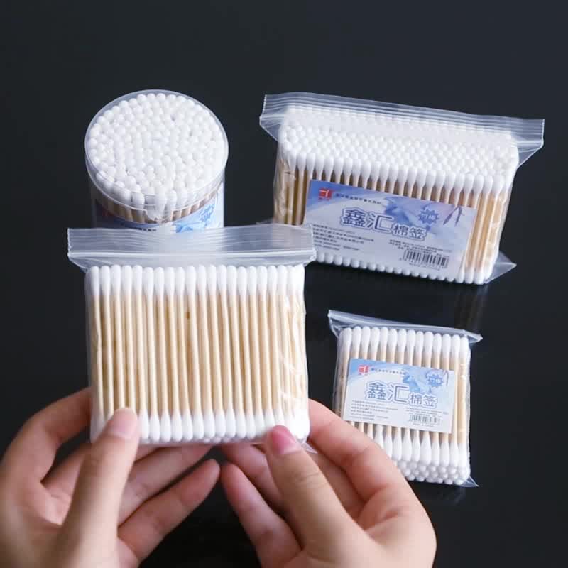 TĂM BÔNG NGOÁY TAI THÂN GỖ SET 100 CÂY, SET 200 CÂY BIBI 42