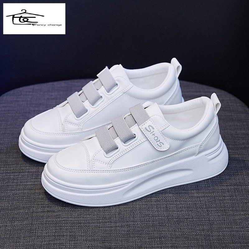 Giày Thể Thao Bằng Da Đế Dày Thời Trang Năng Động Dành Cho Nữ