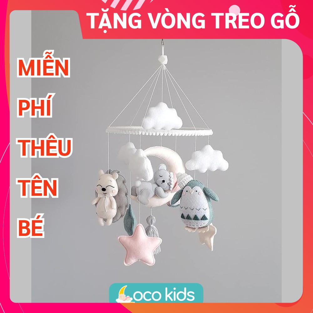 Đồ chơi treo nôi cho bé kích thích thị giác ảnh thật, có nhạc tự xoay CHIM CÁNH CỤT 4