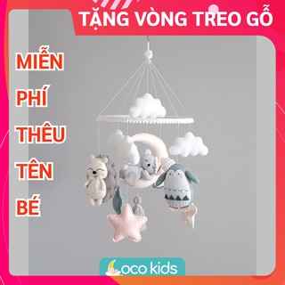 [TẶNG BẢNG TÊN BÉ & VÒNG TREO] Đồ chơi treo nôi cho bé kích thích thị giác ảnh thật, có nhạc tự xoay CHIM CÁNH CỤT 4