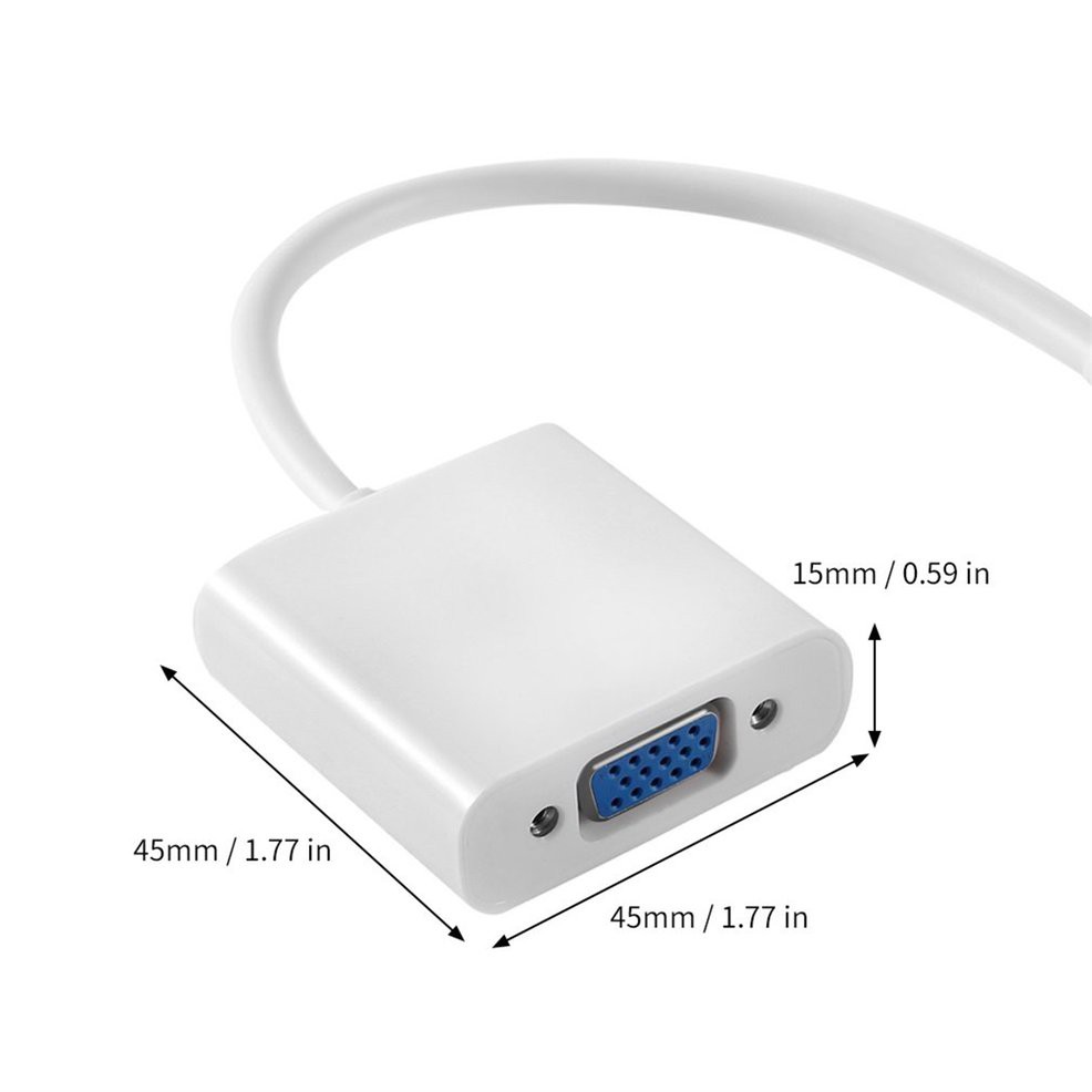 Cáp chuyển đổi mini Display Port sang VGA dành cho Apple Macbook PC M-VGA | BigBuy360 - bigbuy360.vn