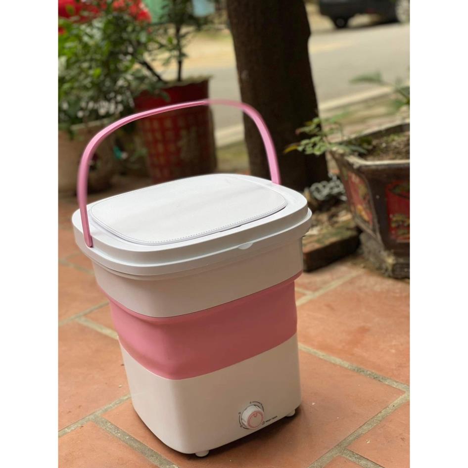 Máy giặt mini Calofa CA500 , máy giặt gấp gọn di động tiện lợ giặt 3kg quần áoi tặng kèm lồng vắt bảo hành 12 tháng