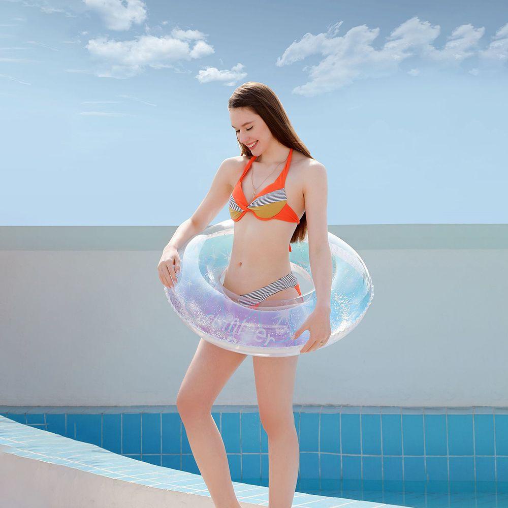 WATTLE Phao Bơi Bơm Hơi Hình Bầu Trời Sao Gấp Gọn Tiện Dụng