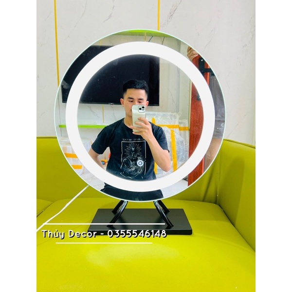 Gương led để bàn phấn  gương để bàn lắp ráp hoàn chỉnh
