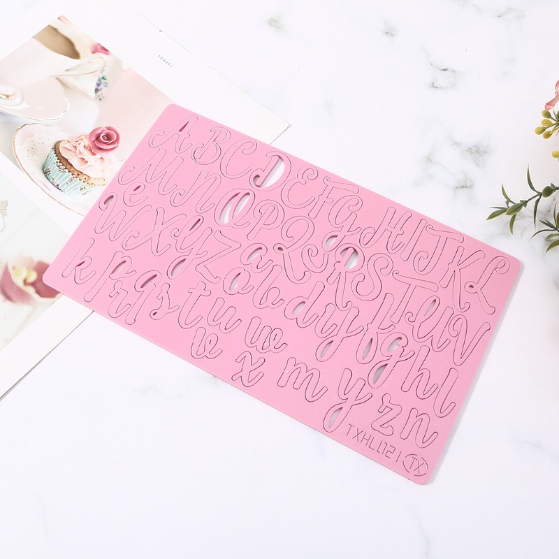 Bộ Khuôn Nhấn Hình Chữ Cái &amp; Số Dùng Để Trang Trí Bánh