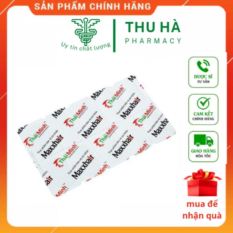 [Chính Hãng] Maxxhair viên uống Maxxhair giúp tóc mọc chắc khỏe và giảm nguy cơ rụng tóc