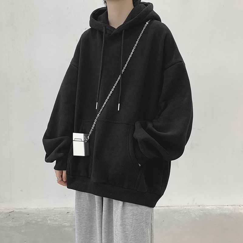 Áo Hoodie Dáng Rộng Thoải Mái Phong Cách Hàn Quốc Cho Nam