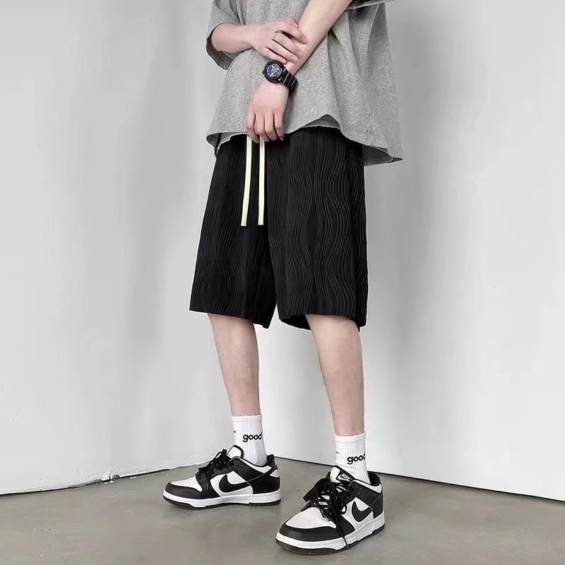 Quần Short Thể Thao Dáng Rộng Chất Liệu Lụa Mát Nhanh Khô Năng Động Thời Trang Cho Nam