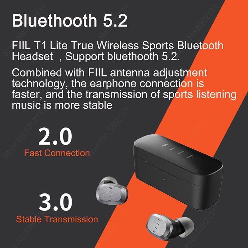 Tai Nghe Bluetooth 5.2 Xiaomi FIIL T1 Lite game mode siêu hot