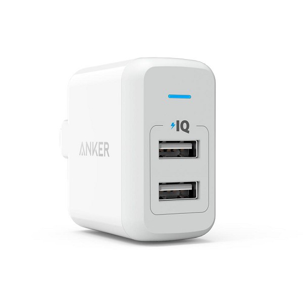 Sạc 2 cổng ANKER PowerPort Elite 2 24w - A2023