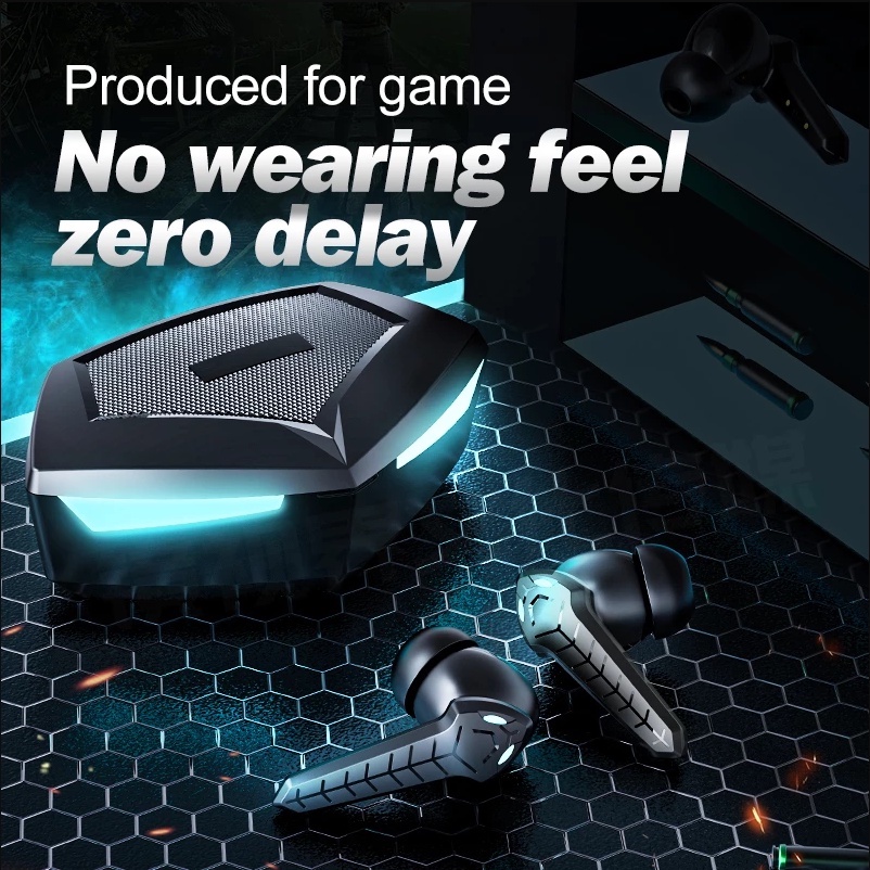 P36 Tai nghe bluetooth gaming TWS 5.2 cảm ứng điều khiển cảm biến âm thanh HIFI tai nghe chơi pubg không dây