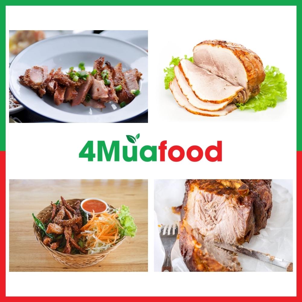 1kg Thịt Nạc Vai Lợn  Miratorg đóng túi hút chân không - Thực Phẩm 4 Mùa - 4Muafood