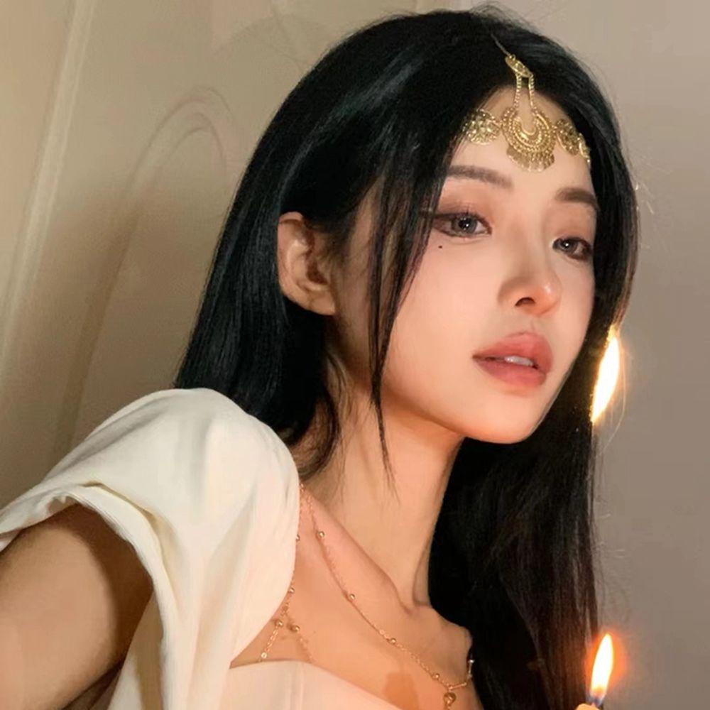 QQMALL Băng Đô Cài Tóc Bằng Kim Loại Phong Cách Cổ Điển Đơn Giản Cho Nữ