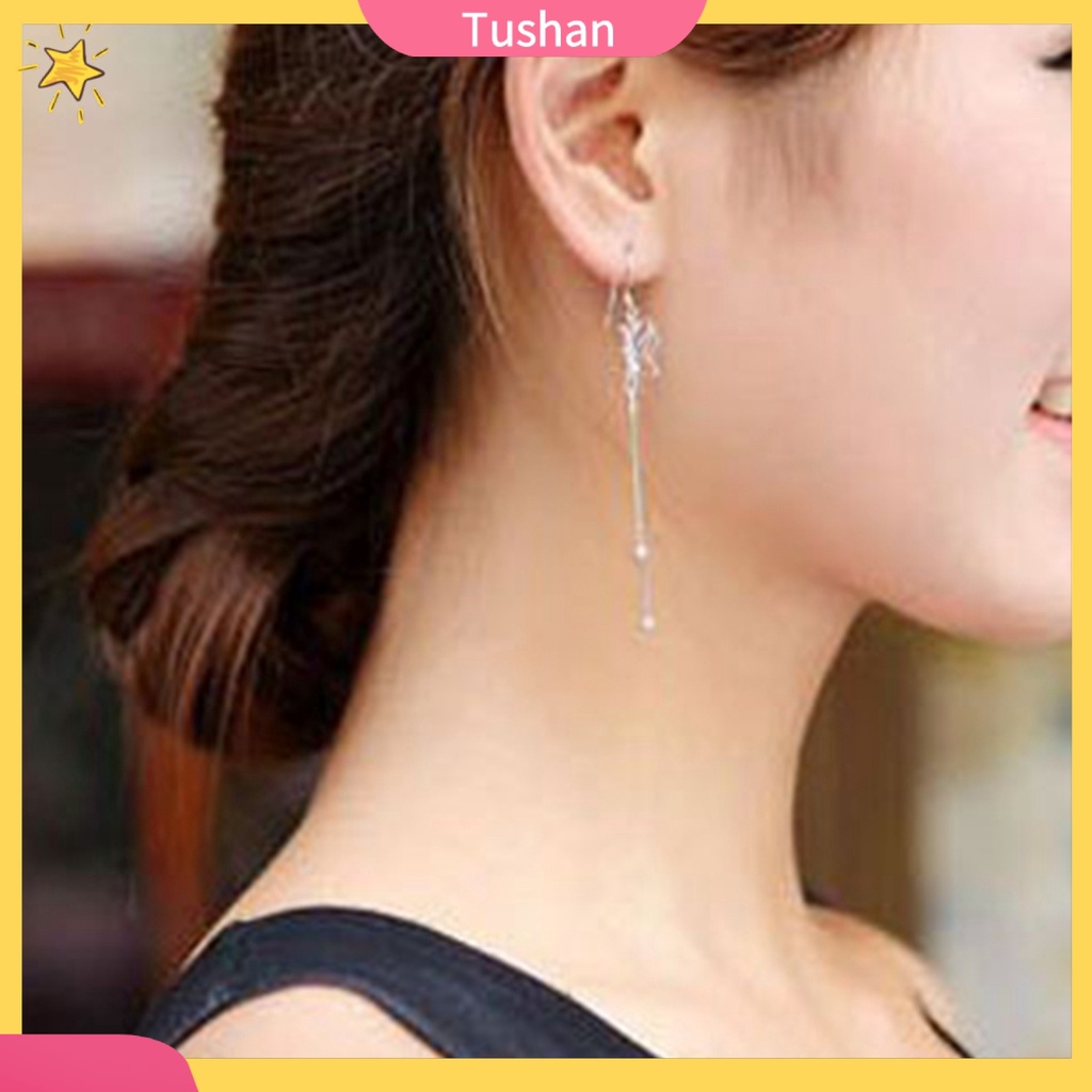 Khuyên tai nữ trang dáng dài tạo hình độc đáo