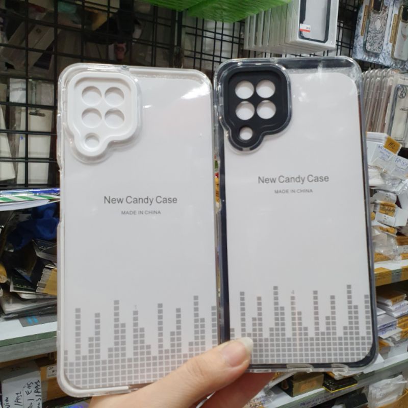 Ốp lưng Samsung A22 4G ,A03S dẻo viền màu có bảo vệ camera