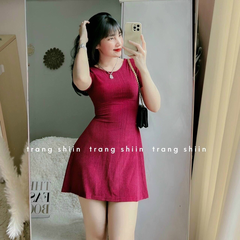♥️♥️♥️ ĐẦM BODY NHUNG XOÈ ĐỎ