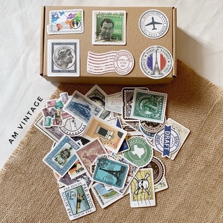 Sticker “tem” nhãn dán cổ điển trang trí hộp quà tặng vintage