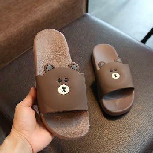 Dép quai ngang chống trượt thiết kế gấu Brown và thỏ Cony đáng yêu cho trẻ