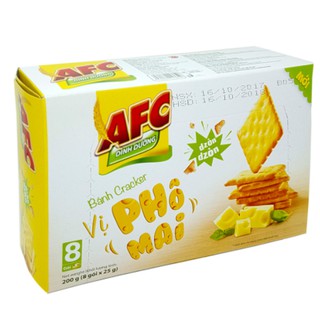 Bánh Cracker AFC vị phô mai hộp 200g
