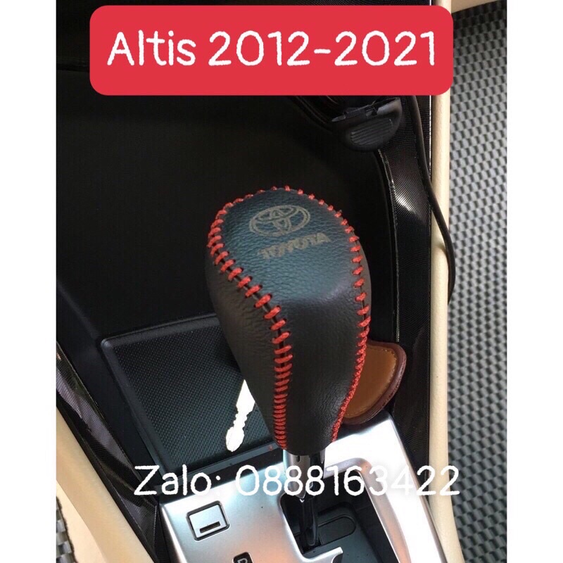 Combo bọc cần số altis 2021 - 2012 + tay phanh altis da bò 100% giá tốt