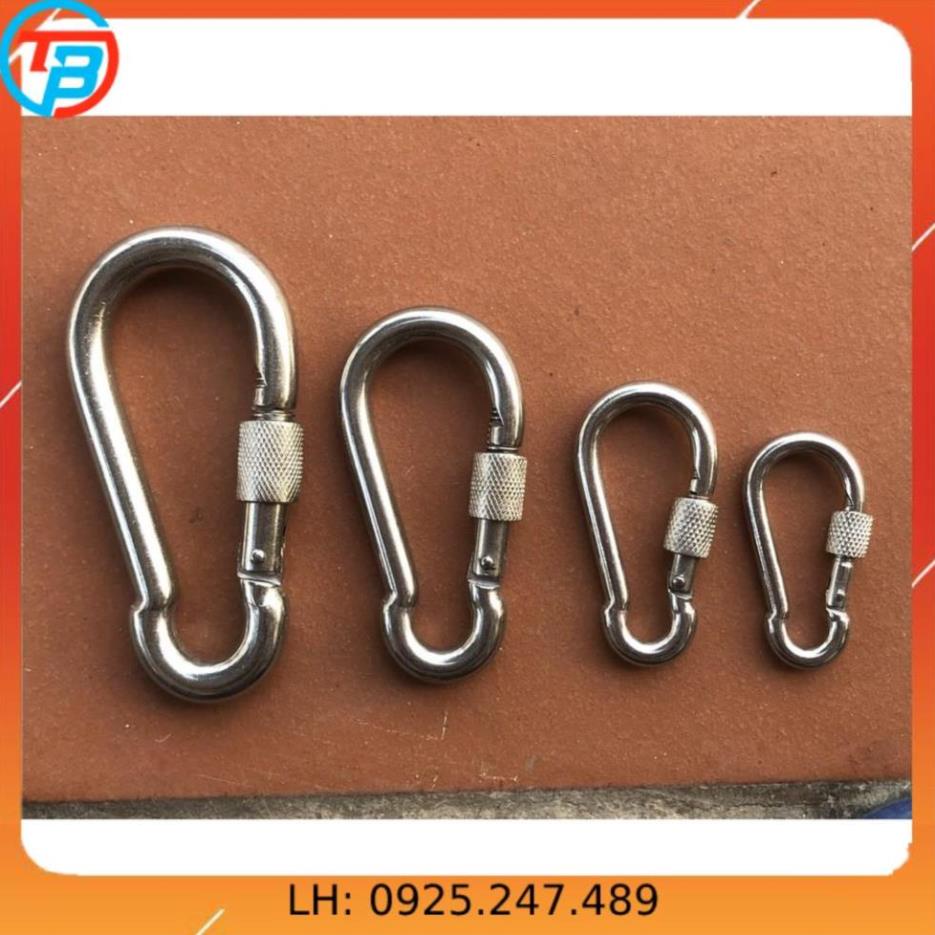Móc xích Chốt Ren An Toàn INOX [ Phi 5mm ] CÁP THÉP Thái Bình VinàN