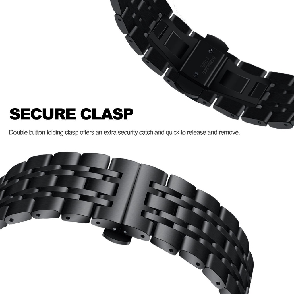 Dây Thép Luxury Cao Cấp cho Samsung Galaxy Watch 3 41mm / 45mm (Size dây 20mm và 22mm)