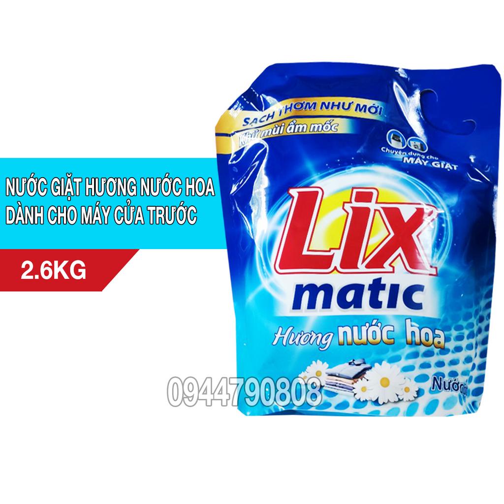 Nước giặt Lix matic túi 2.6kg - dành cho máy cửa trước