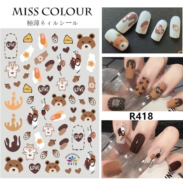 Sticker trứng cút, hình độc đáo dán móng tay nail mẫu mới