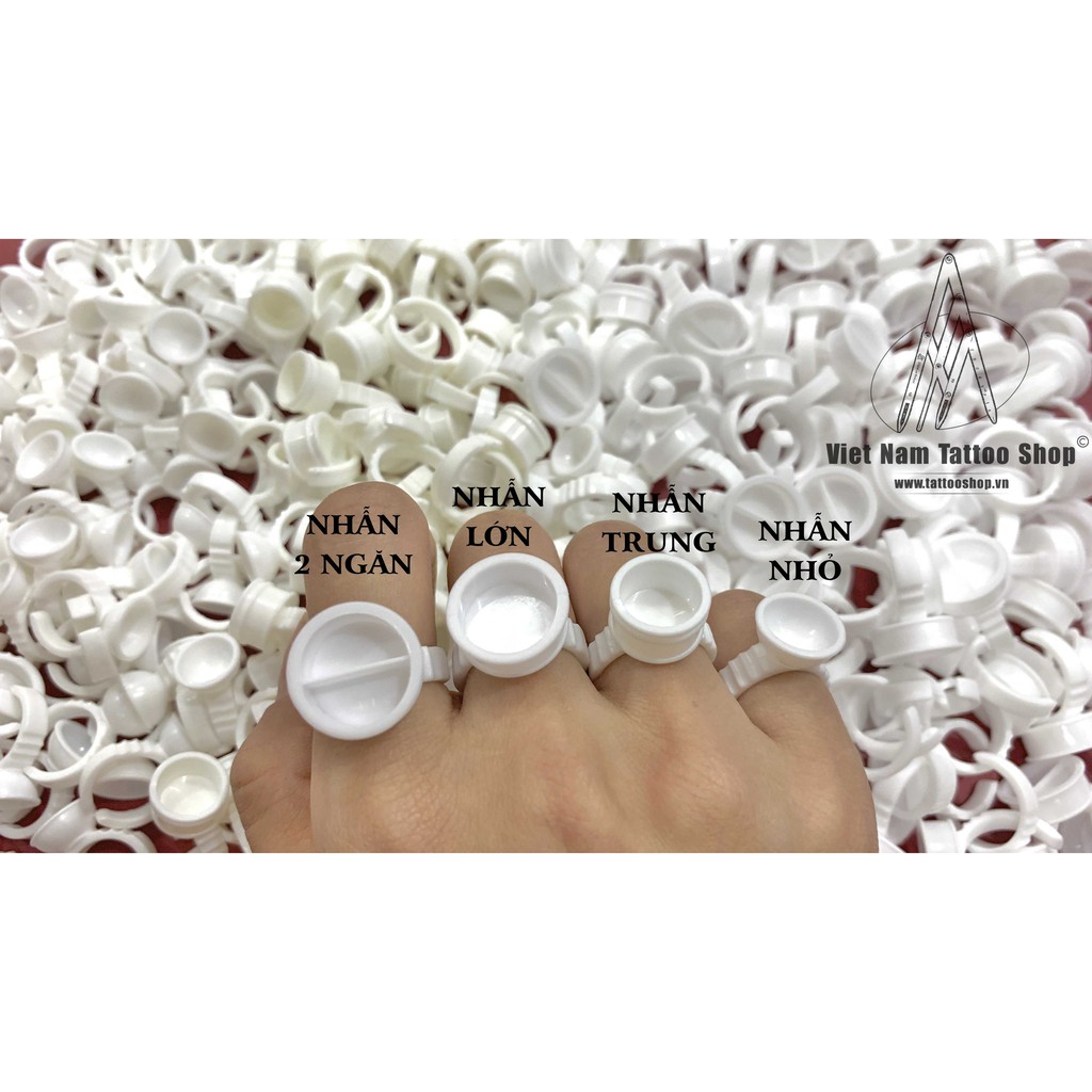Nhẫn nhựa đựng mực khắc (bịch 100 cái)