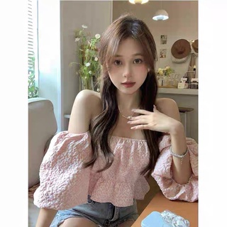 Áo trễ vai xốp hàn (hồng babis)