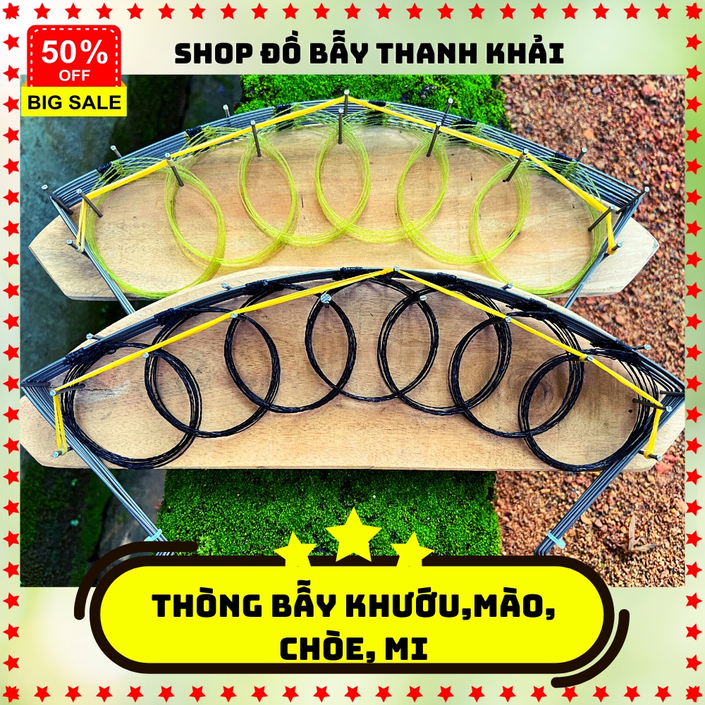 Thòng bẫy chim khướu, mào, chòe, mi, cước thái se nhuyễn, khung thép chắc chắn_ shop đồ bẫy Thanh Khải