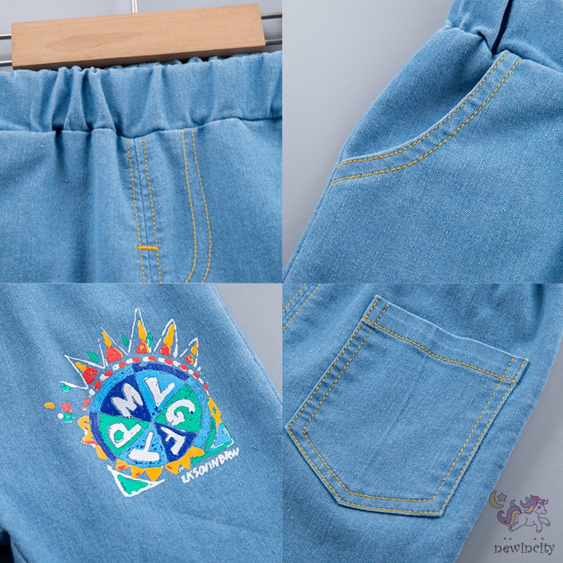 Set Áo Thun Tay Ngắn Kèm Quần Short Thời Trang Cho Bé Trai