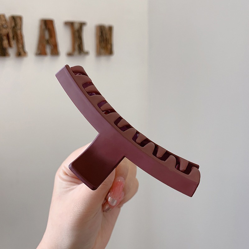 Kẹp tóc bằng nhựa acrylic nhám thanh lịch cho nữ