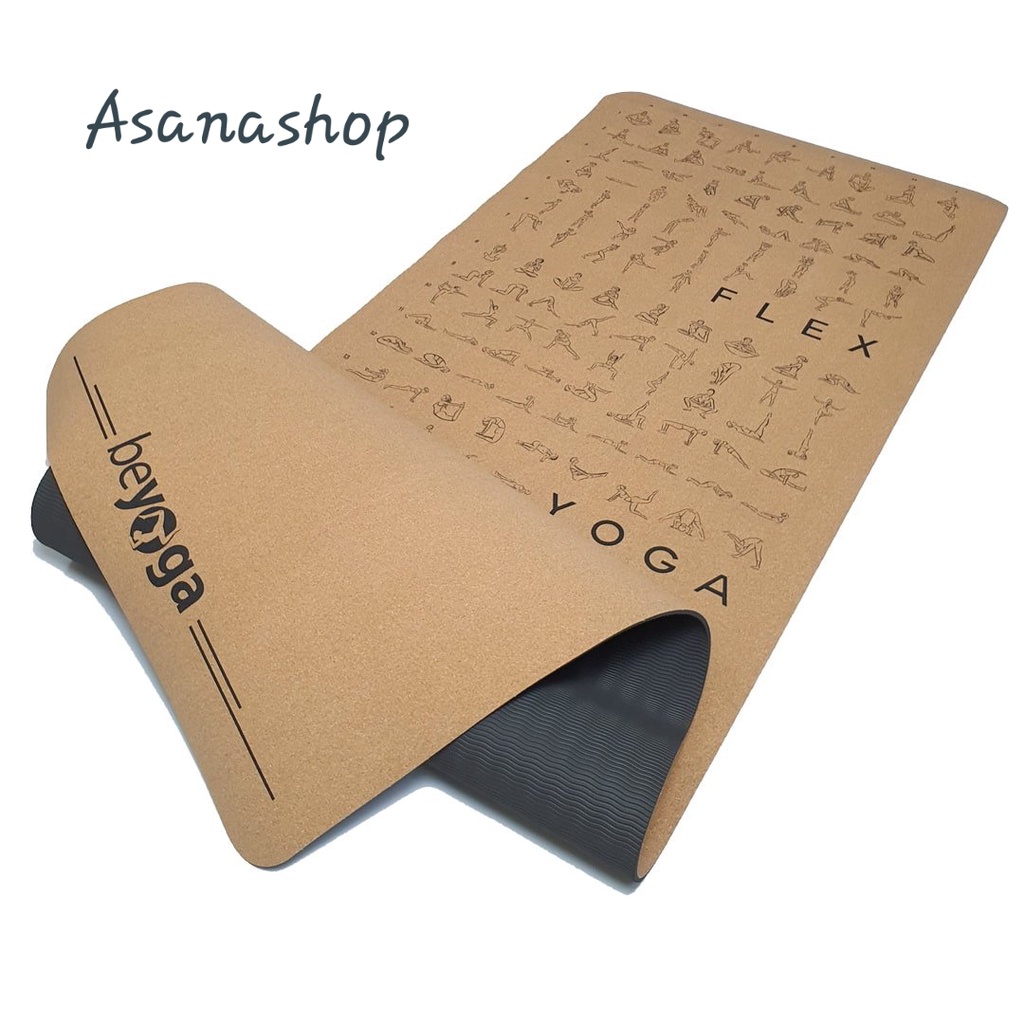 Thảm Yoga Gỗ Bần Tự Nhiên Cao Cấp, Thấm Hút Mồ Hôi Vượt Trội, Chống Trơn Trượt, Nhập Đài Loan, Hãng beYoga