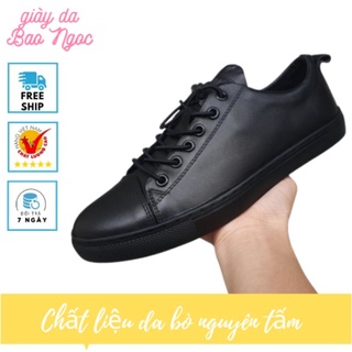 Giày thể thao nam da bò nguyên tấm 1 đổi 1 trong 7 ngày bảo hành 12 tháng giày hàn quốc đi chơi dạo phố thể thao