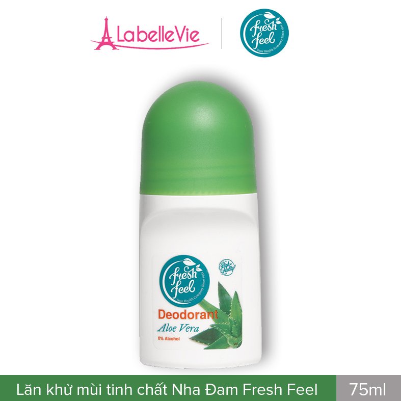 Lăn khử mùi tinh chất Nha Đam Fresh Feel - Giữ cho vùng da dưới cánh tay luôn thơm mát, trắng mịn - Chai 75m